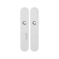 GPF8100.60 langschild afgerond WC63/8 grote knop wit