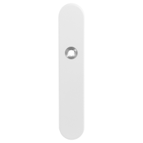 GPF8100.60R langschild afgerond PC55 rechtsdraaiend wit