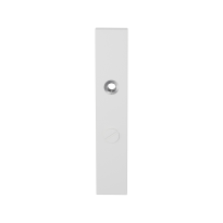 GPF8100.65 langschild rechthoekig WC63/8 grote knop wit