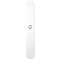 GPF8100.80R langschild XL afgerond rechtsdraaiend wit