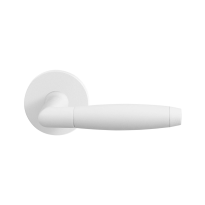 GPF8267.00 witte deurkruk Ika op ronde rozet
