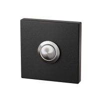 GPF8827.02 voordeurbel vierkant 50x50x8 mm zwart