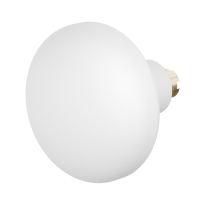 GPF8849.62 Paddenstoel knop veiligheidsschilden vast wit 65mm