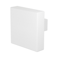 GPF8950.62 Wit vierkante knop 60x60x16mm draaibaar