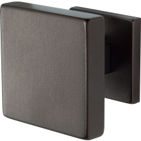 GPF9825.A1 vierkante voordeurknop op rozet Dark blend 70x70 mm
