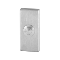 GPF9827.01 deur bel rechthoekig 70x32x10 mm RVS geborsteld