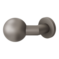 GPF9853.A3-00R Mocca blend verkropte kogelknop S5 55mm incl. wisselstift op ronde rozet rechts