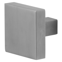 GPF9858.09 RVS mat vierkante knop 60x60x16mm t.b.v. veiligheidsschilden vast incl. wisselstift