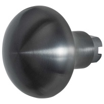 GPF9859.P1 Paddenstoel knop veiligheidsschilden vast PVD antraciet 52 mm