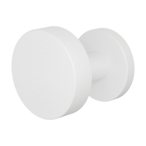 GPF9860.62-00L Wit excentrische knop S5 60x16mm met wisselstift op ronde rozet links