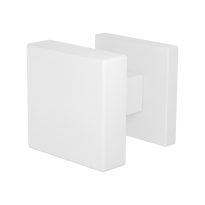 GPF9948.62-02 Wit vierkante knop 53x53x16mm met vierkant rozet