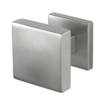 GPF9950.09-02L RVS mat vierkante knop S1 60x60x16mm draaibaar met vierkant rozet links
