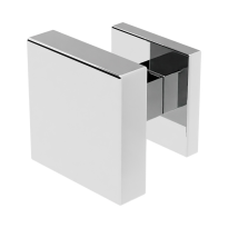 GPF9950.49-02 RVS gepolijst vierkante knop S2 60x60x16mm incl. knopvastzetter met vierkant rozet