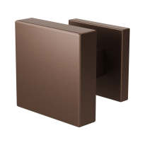 GPF9950.A2-02R Bronze blend vierkante knop S1 60x60x16mm draaibaar met vierkant rozet rechts
