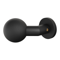 GPF9953.61-00 Zwart verkropte kogelknop S1 55mm draaibaar met ronde rozet