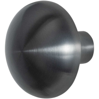 GPF9957.P1 Paddenstoel knop S1 PVD antraciet draaibaar incl. krukstift 65mm