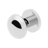 GPF9959.49-00 RVS gepolijst paddenstoel knop S2 52mm incl. knopvastzetter met rond rozet