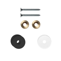 GPF996961EB22 enkele greep bevestigingsset zwart op hout blinde montage 22x2mm