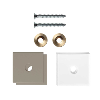 GPF9970A3EB32 enkele greep bevestigingsset Mocca blend op hout blinde montage 32x32x2mm