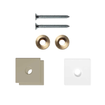 GPF9970A4EB24 enkele greep bevestigingsset Champagne blend op hout blinde montage 24x24x2mm