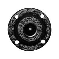 KP0751 landelijke deurbel rond 58 mm smeedijzer zwart