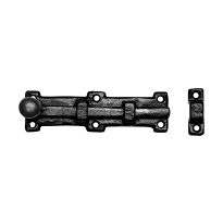KP1155 deurschuif met knop 303x54mm smeedijzer
