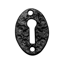 KP3011 sleutelrozet 45x34mm smeedijzer zwart