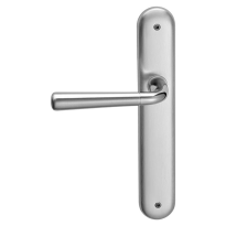 S90L Special deurkruk op langschild BB72 linkswijzend, chrome/satinchrome