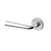 S91L Special deurkruk op rozet linkswijzend, chrome/satinchrome 