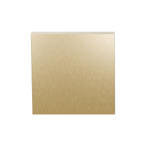 GPF199E Blinde Rozet 53x53x6,5 mm PVD Mat Messing
