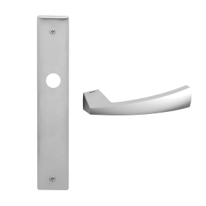 1130 Mitos deurkruk op schild BB72, satinchrome