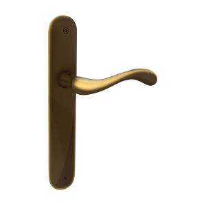 450 Ande deurkruk op langschild PC72, brons