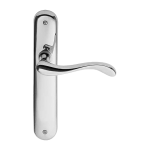 450 Ande deurkruk op langschild PC72, chroom