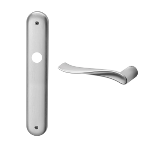 730L Spin deurkruk op schild BB72 linkswijzend, satinchrome