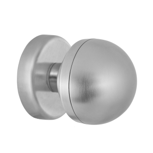 854 deurknop op rozet draaibaar, chrome/satinchrome