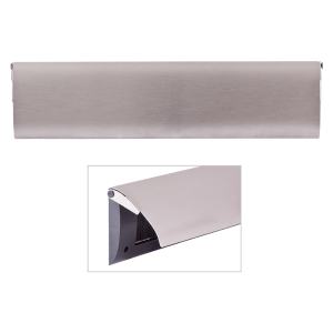 Cubic Colors briefplaat binnen met kunststof houder en luxe RVS klep