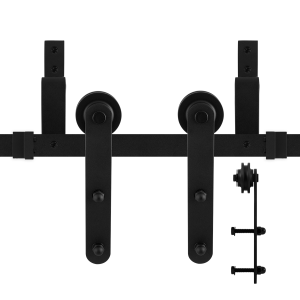 GPF0557.61 Dubbel schuifdeursysteem Varsi zwart 400 cm (2x200 cm)