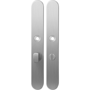 GPF1100.70 langschild XL afgerond WC55/8 grote knop RVS geborsteld