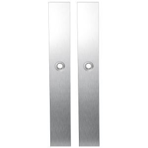 GPF1100.75 langschild XL rechthoekig RVS geborsteld