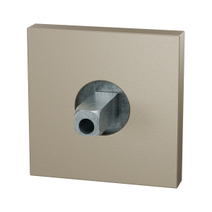 GPF1102.A4.0400 rozet 50x8mm Champagne blend met vastgelaste knopvastzetter