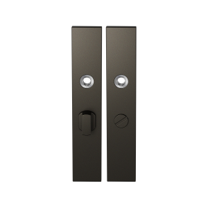 GPF1125.A1 langschild rechthoekig WC55/8 grote knop Dark blend