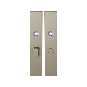 GPF1125.A4 langschild rechthoekig WC57/5 grote knop Champagne blend