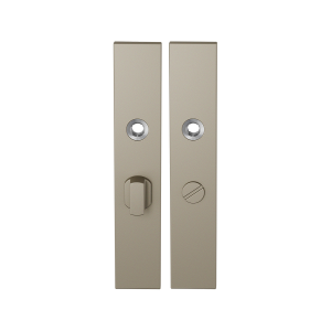 GPF1125.A4 langschild rechthoekig WC55/8 grote knop Champagne blend