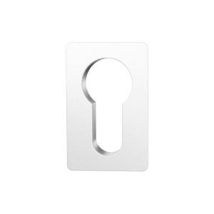 GPF1142.62 Minimalistische cilinderrozet 42x28x1,5mm Wit