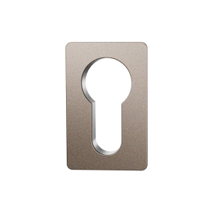 GPF1142.A3 Minimalistische cilinderrozet 42x28x1,5mm Mocca Blend