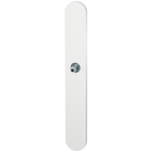 GPF1170.62.442 langschild XL afgerond PC72 wit met vastgelaste knopvastzetter