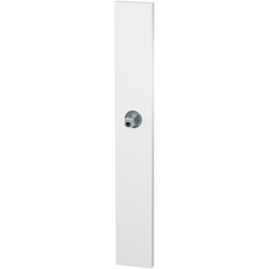 GPF1175.62.432 langschild XL rechthoekig PC55 wit met vastgelaste knopvastzetter