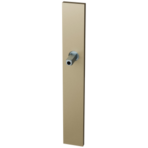 GPF1175.A4.401 langschild XL rechthoekig BB56 Champagne blend met vastgelaste knopvastzetter