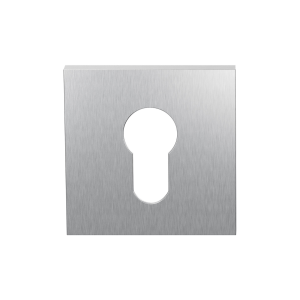 GPF199E Cilinderrozet 53x53x6,5 mm RVS Geborsteld