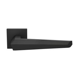 GPF3112.61-02 Rua deurkruk op vierkante rozet zwart, 50x8mm